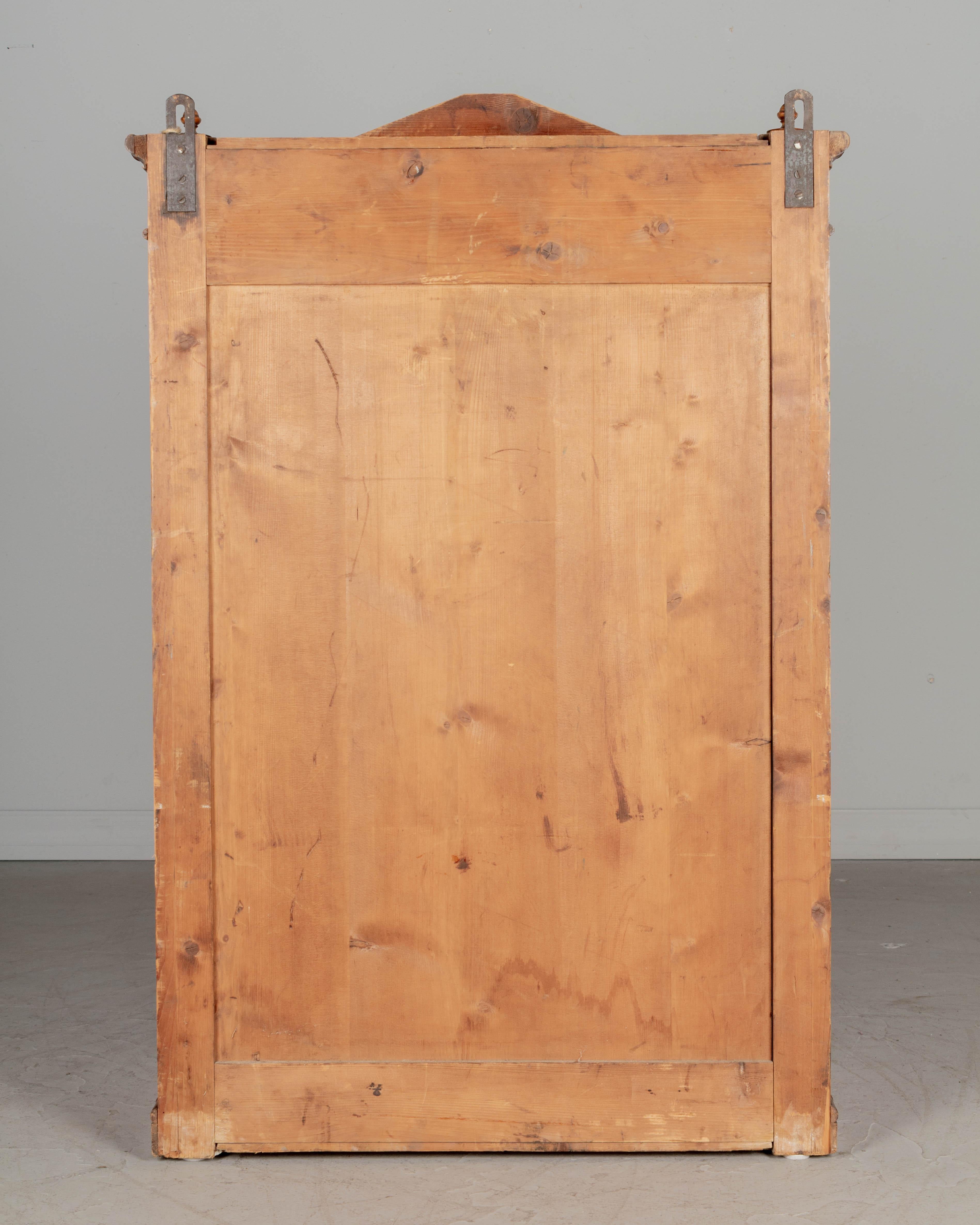 19th Century French Faux Bamboo Vitrine or Wall Cabinet For Sale 2
