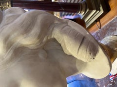 19th century French Female bust in Carrara Marble