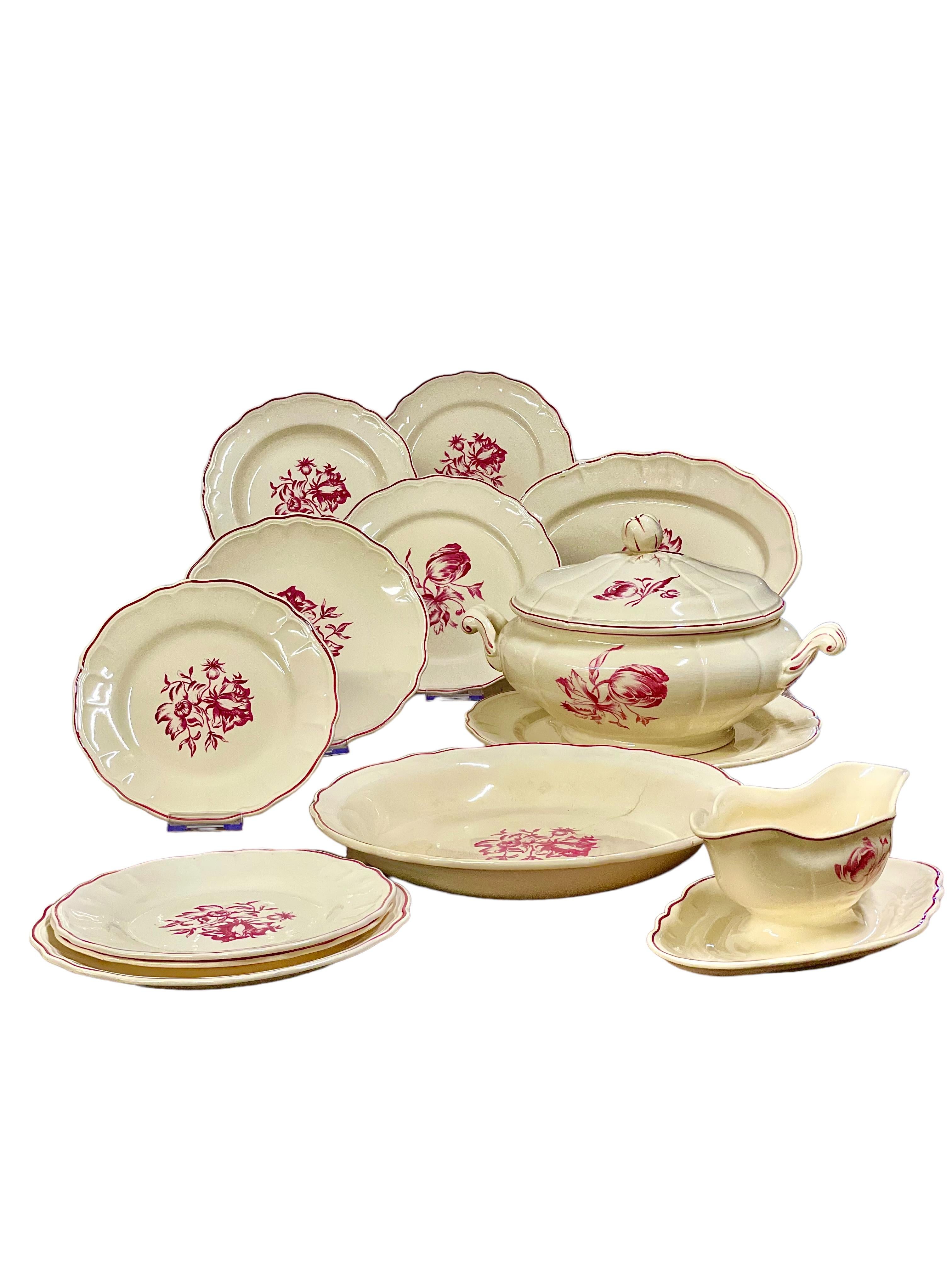 Service de table Vintage Creamware de 34 Pieces en vente 9