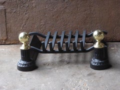 19th Century French Fire Grate, Fireplace Grate
