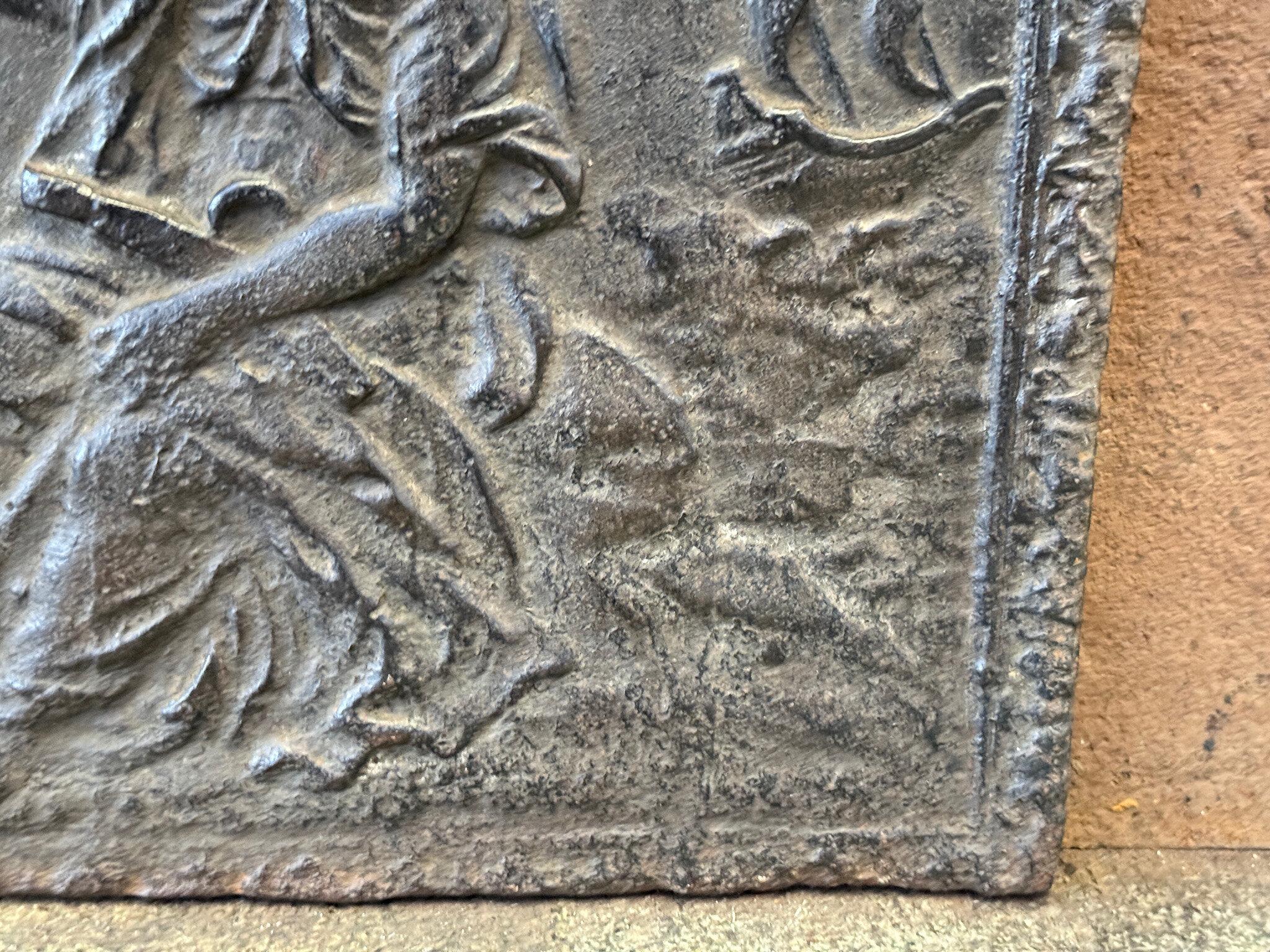 19th Century French Fireback / Backsplash 'Allegory of Navigation' For Sale 4