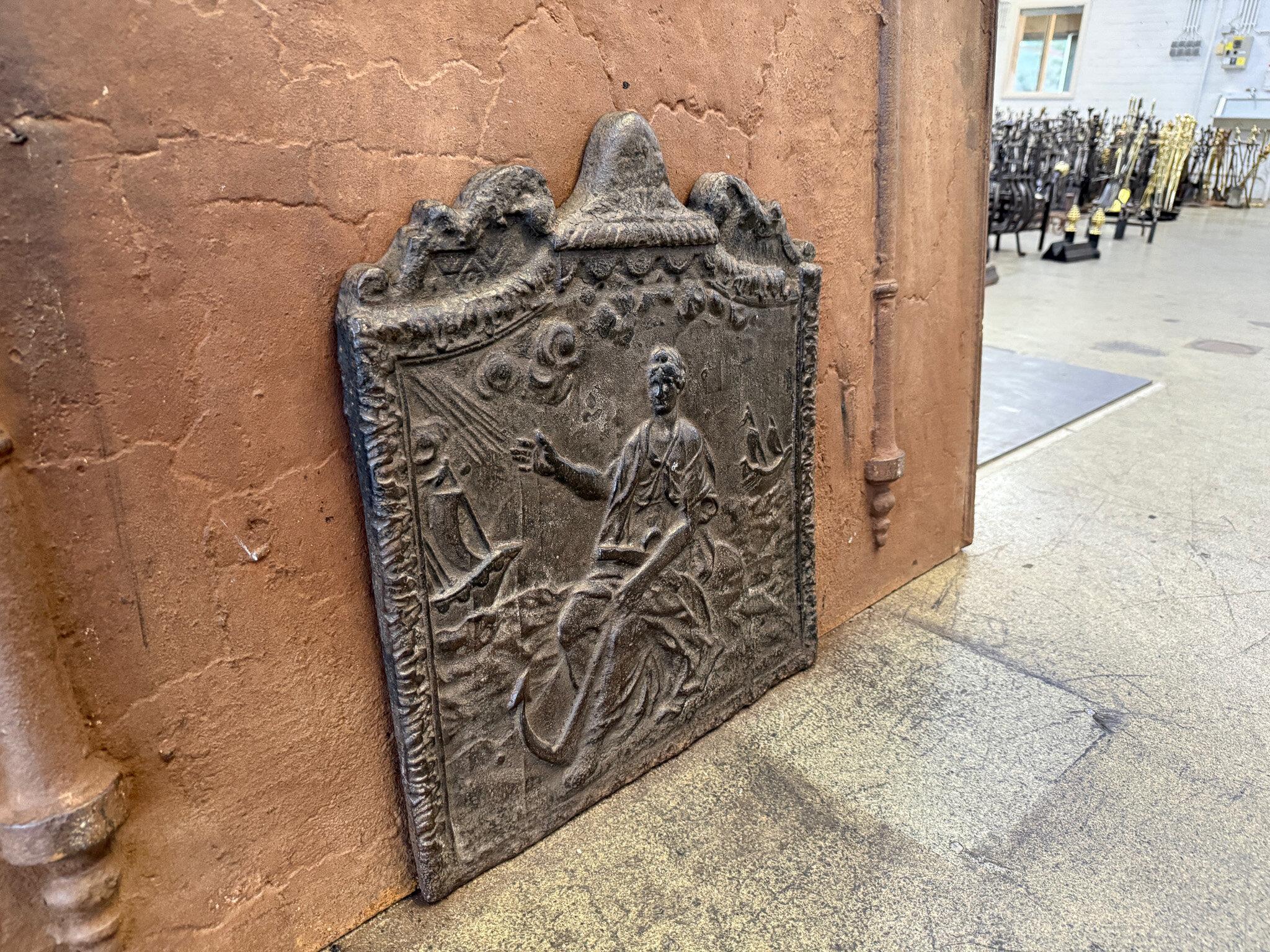 19th Century French Fireback / Backsplash 'Allegory of Navigation' For Sale 5