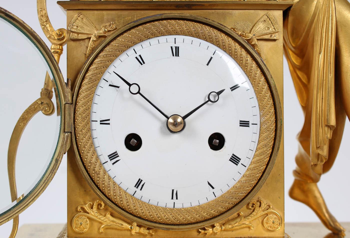 19th century French fireplace clock 