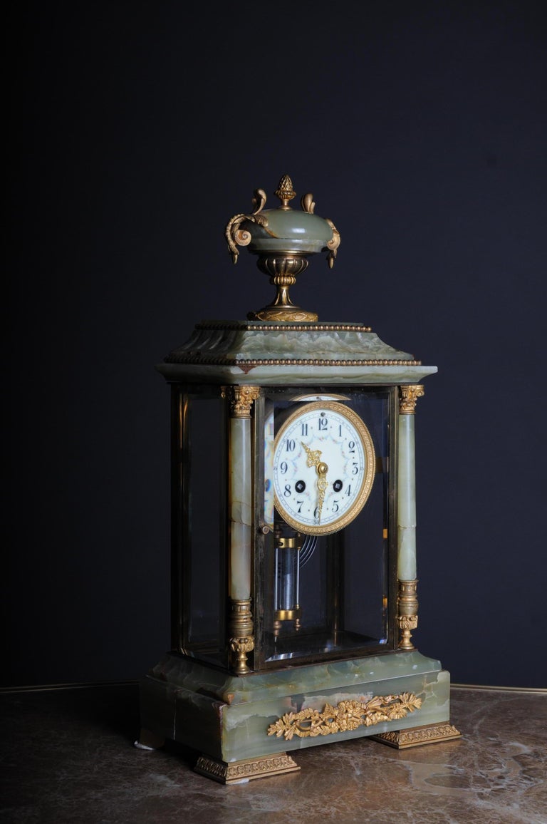 Horloge à Bâtons Antique Française – Style Boulle – XIXe – Fonctionne – Originale