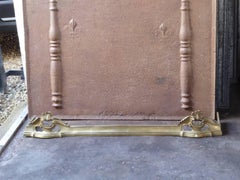 19th Century French Louis XZV Style Fireplace Fender