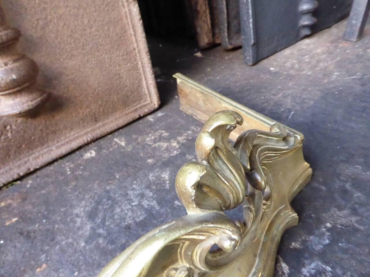 19th Century French Louis XZV Style Fireplace Fender For Sale 2