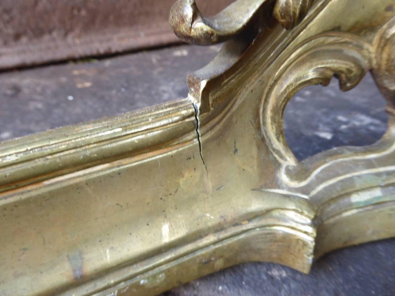 19th Century French Louis XZV Style Fireplace Fender For Sale 3