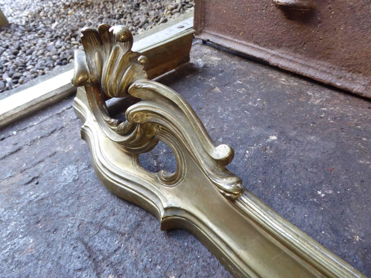 19th Century French Louis XZV Style Fireplace Fender For Sale 4