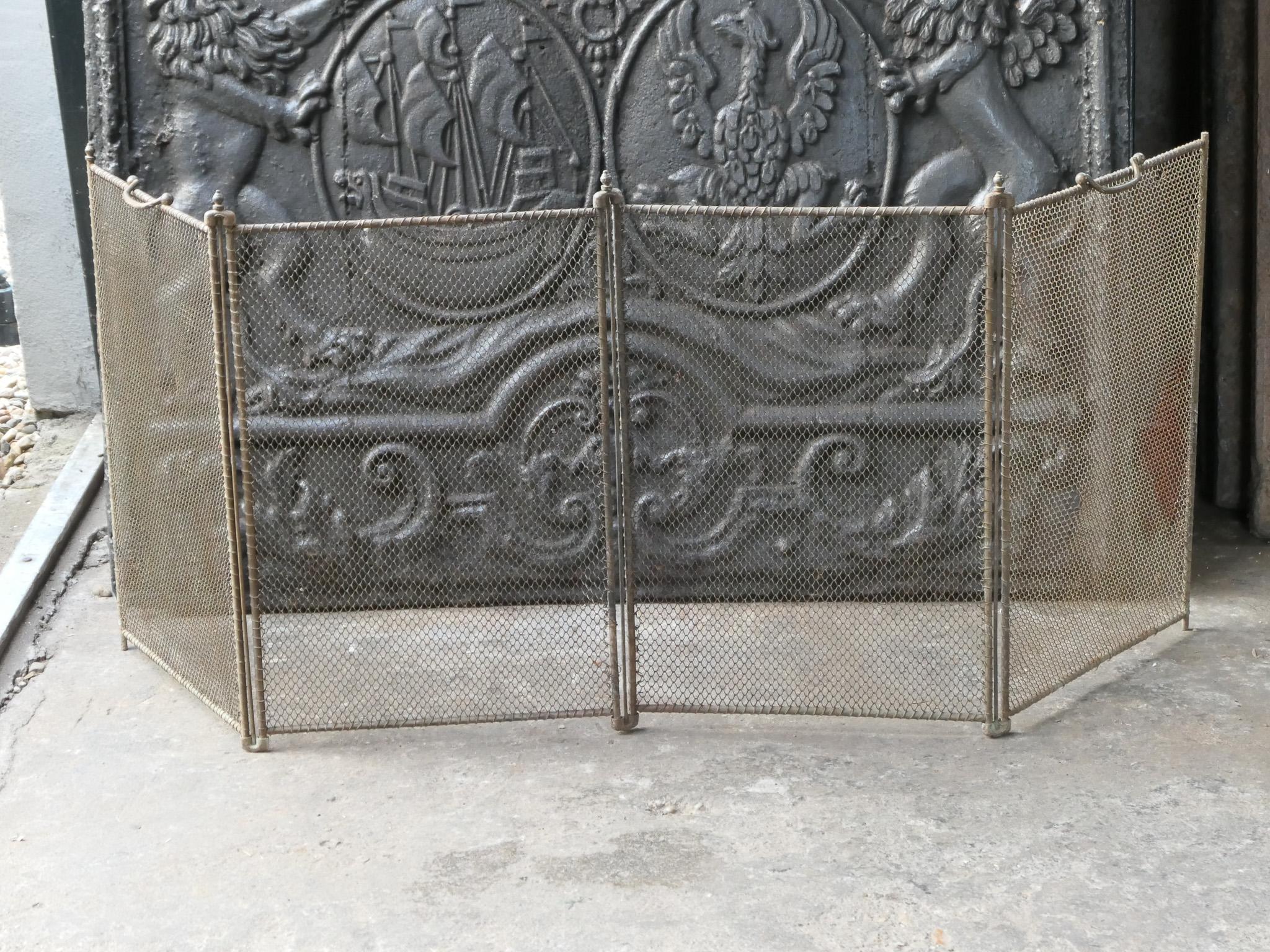 Pantalla de chimenea francesa del siglo XIX en Bueno estado para la venta en Amerongen, Amerongen