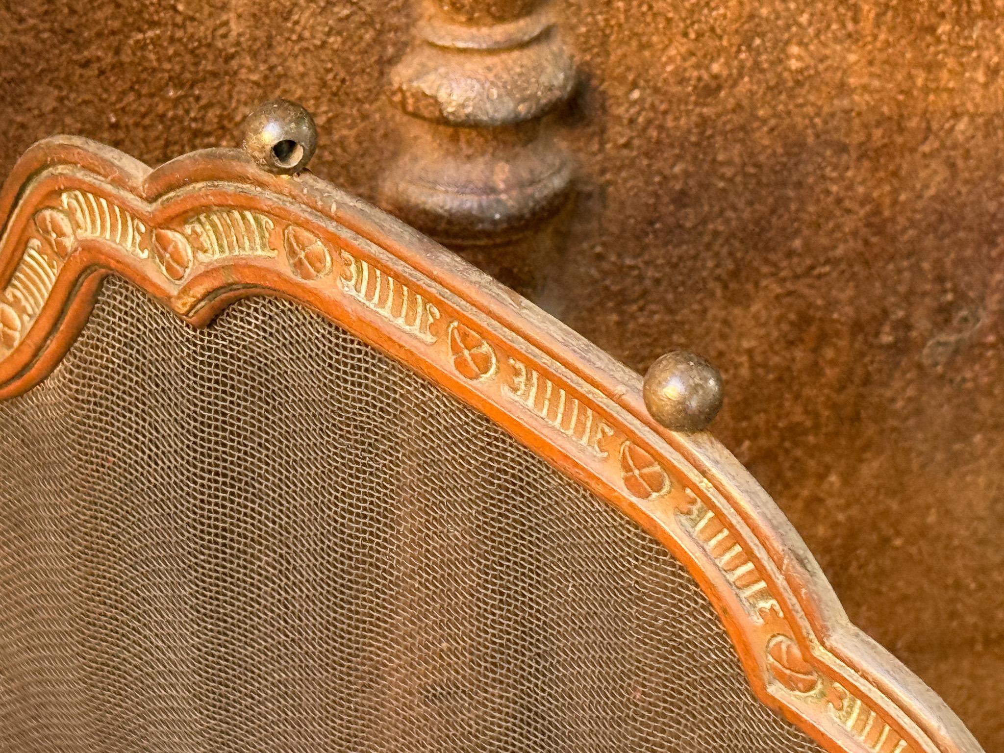 19th Century French Fireplace Screen, Napoleon III Period 8