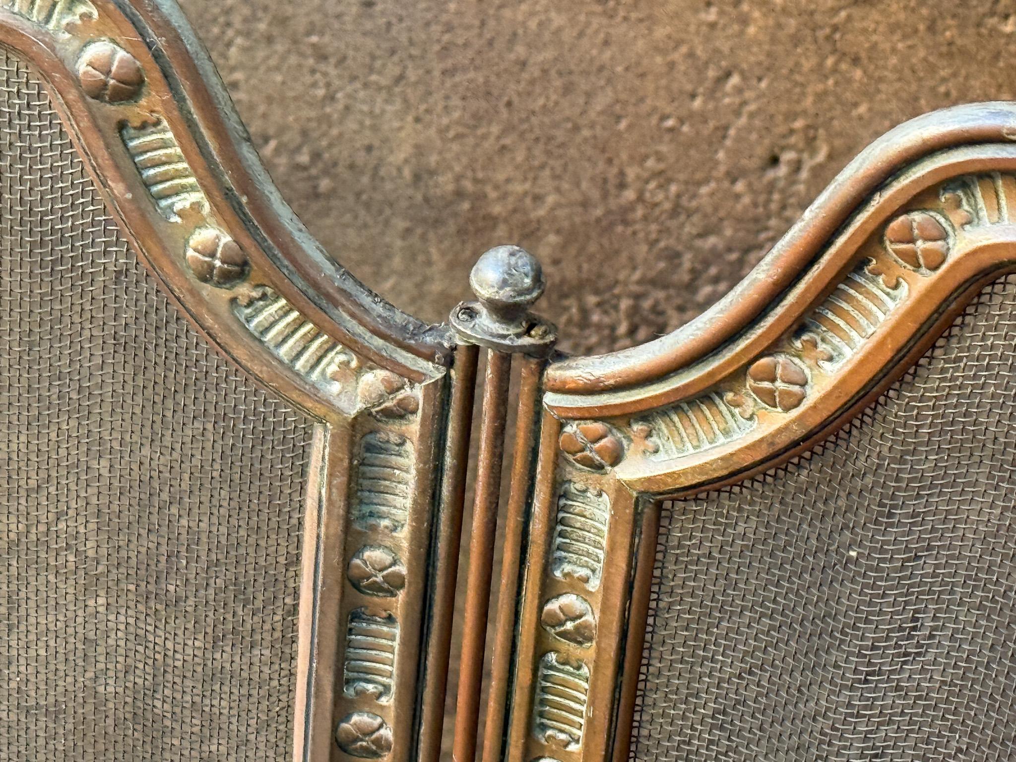19th Century French Fireplace Screen, Napoleon III Period 9