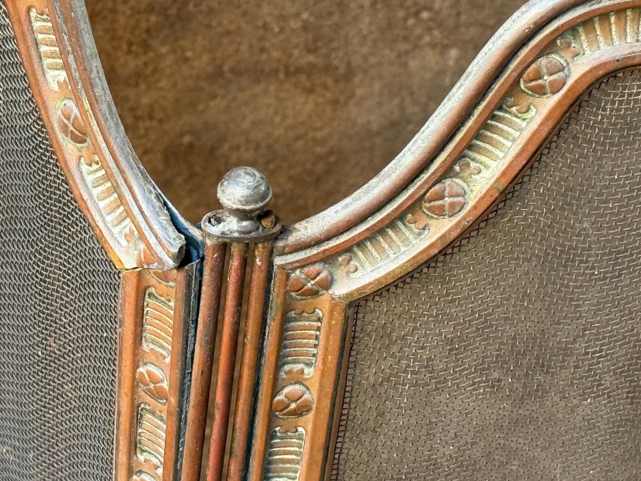 19th Century French Fireplace Screen, Napoleon III Period 11