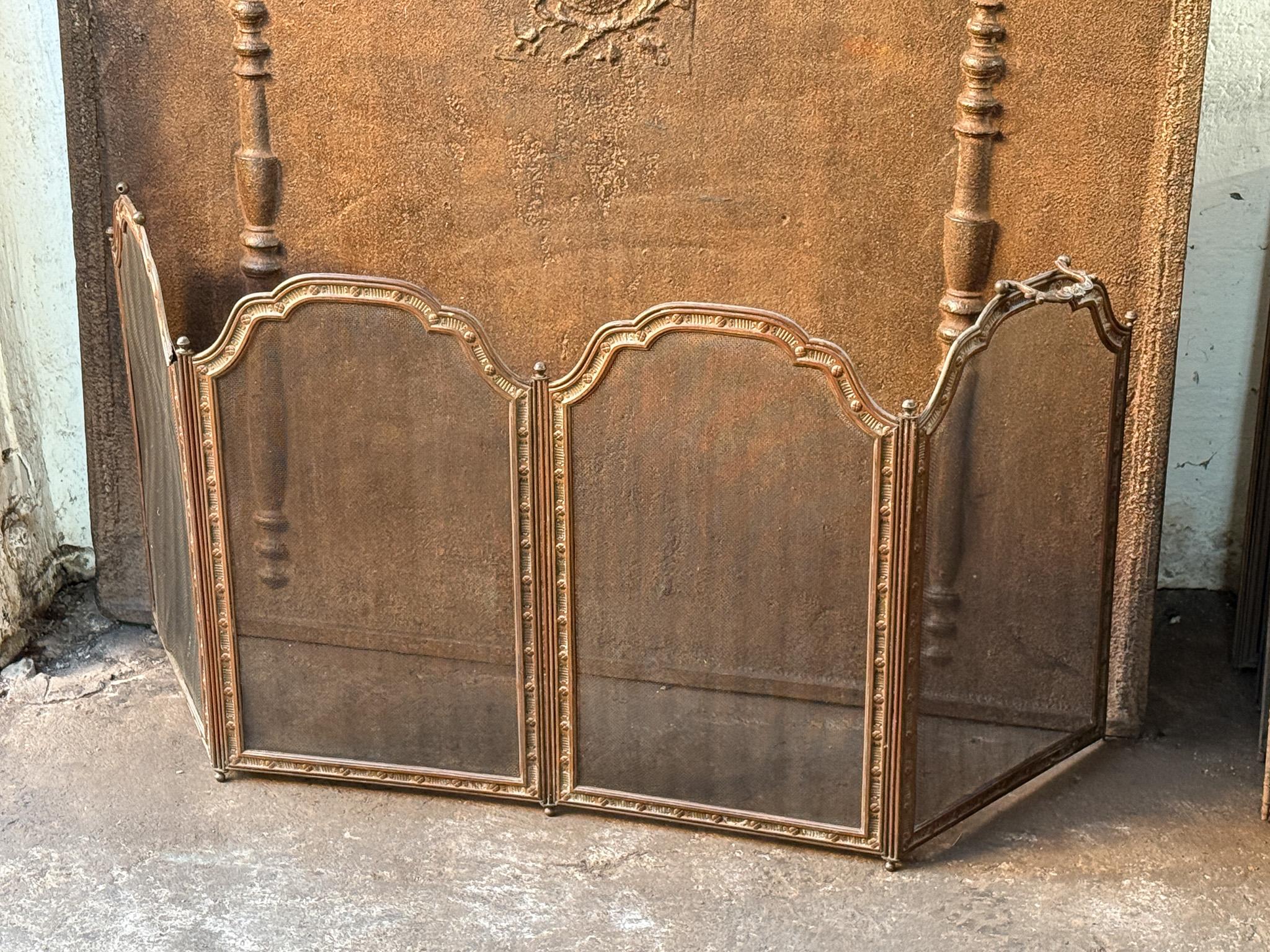 19th Century French Fireplace Screen, Napoleon III Period In Good Condition In Amerongen, Amerongen
