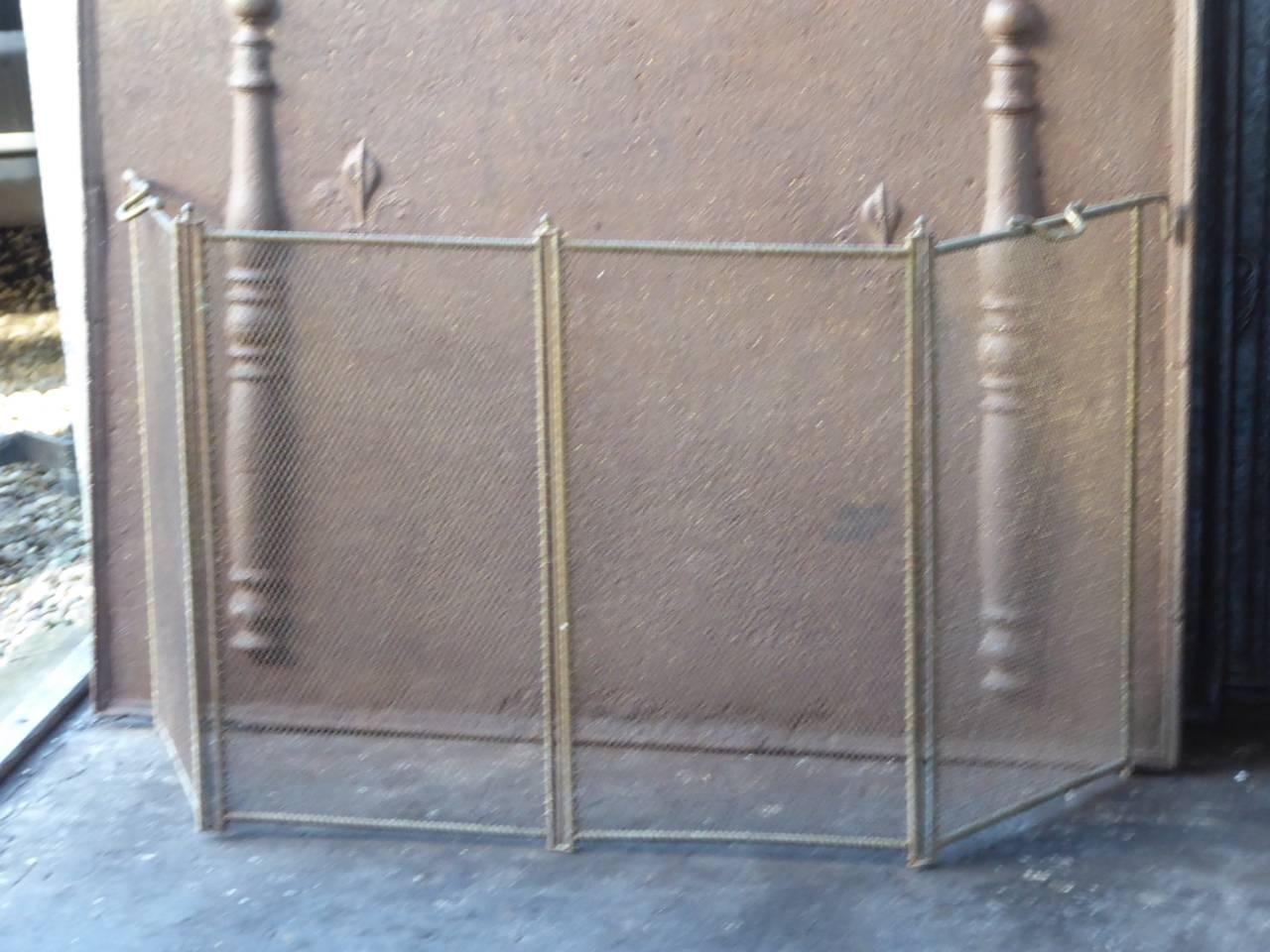 Victorian 19th Century French Fireplace Screen or Fire Screen
