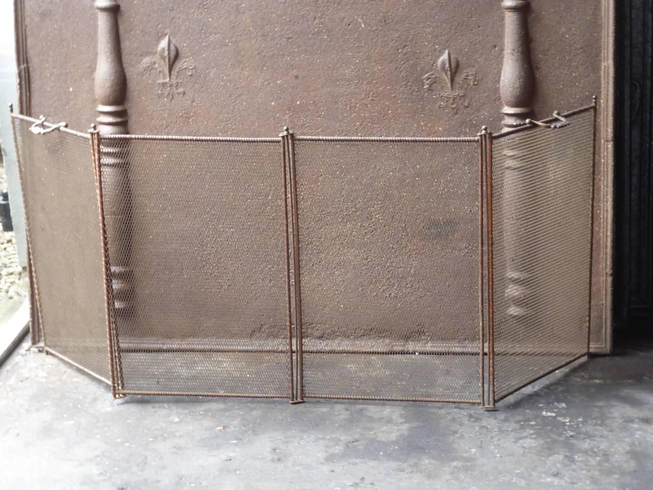 Victorian 19th Century, French Fireplace Screen or Fire Screen