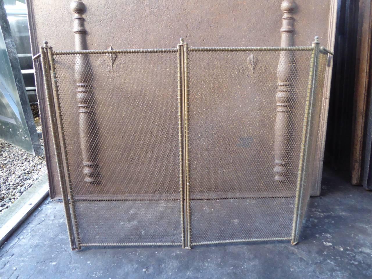 19th Century French Fireplace Screen or Fire Screen In Good Condition In Amerongen, NL