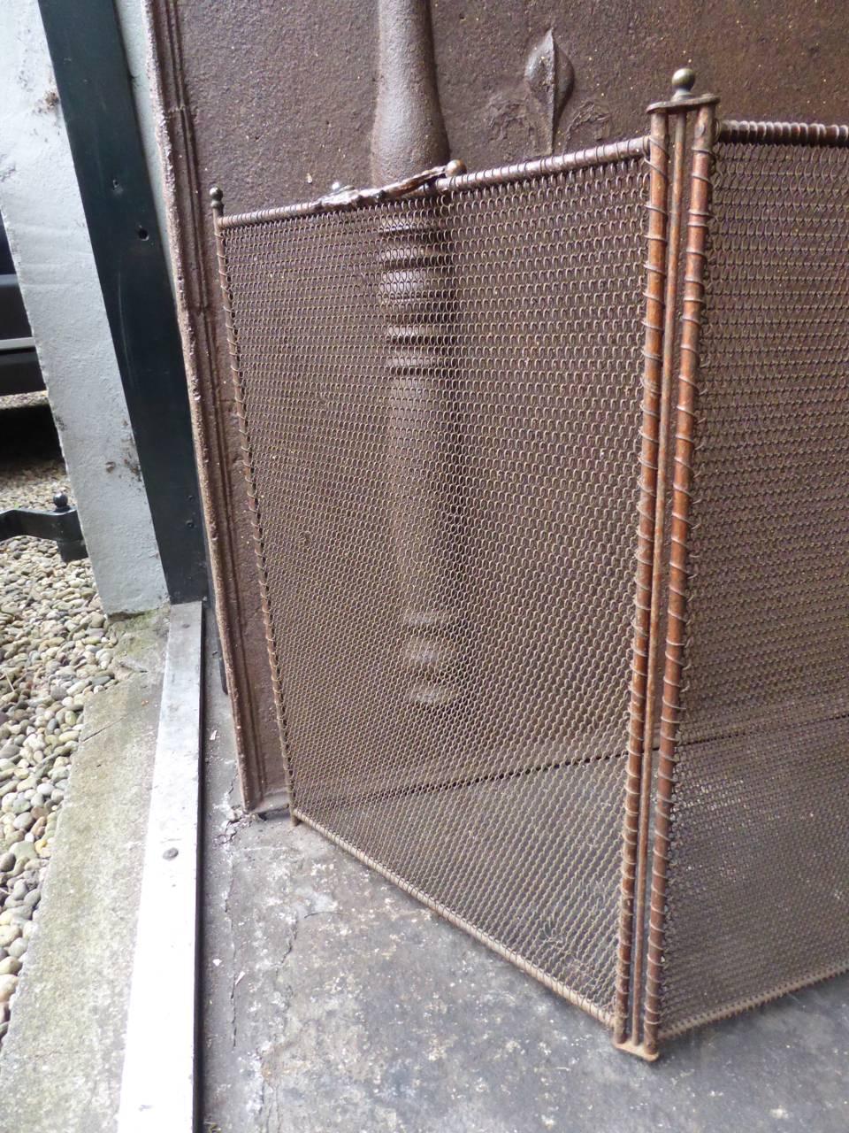 19th Century, French Fireplace Screen or Fire Screen In Good Condition In Amerongen, NL