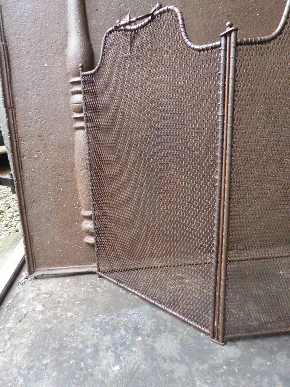 19th Century French Fireplace Screen or Fire Screen 2