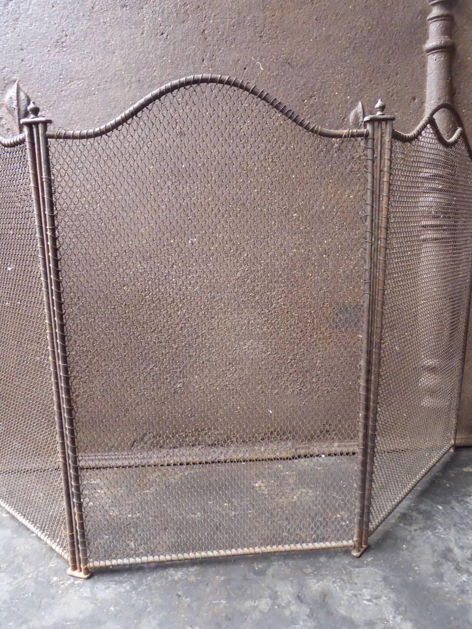 19th Century French Fireplace Screen or Fire Screen 3