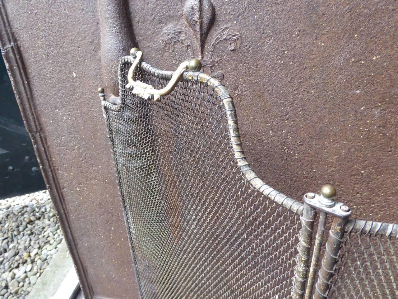 19th century French Fireplace Screen or Fire Screen 2