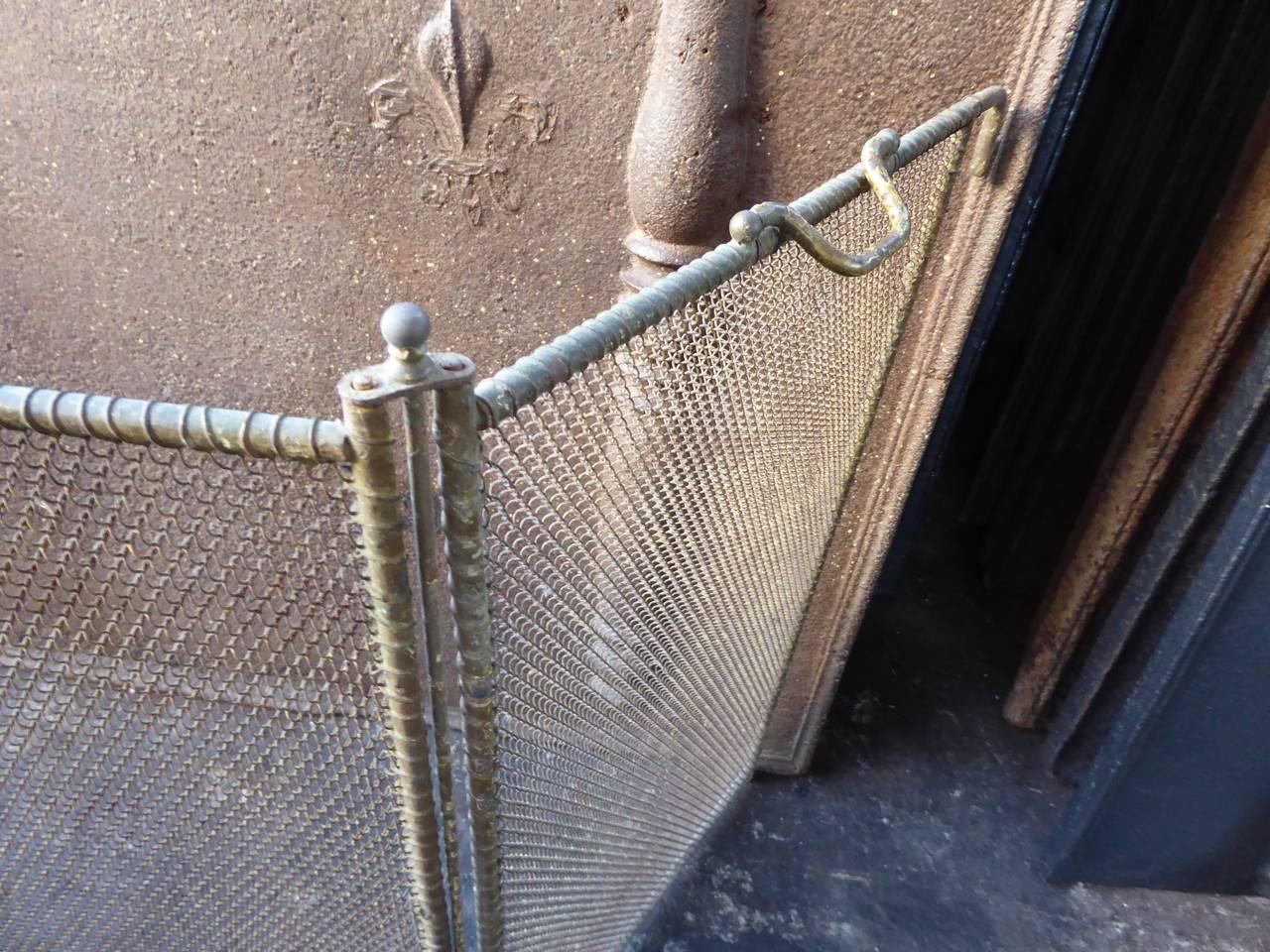 19th Century French Fireplace Screen or Fire Screen 4