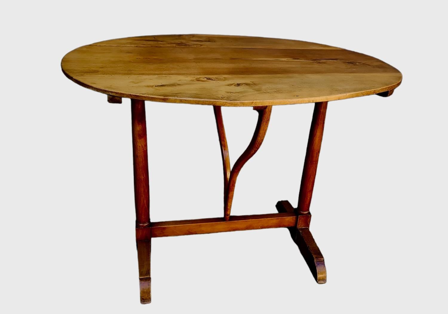 19th Century French Flip Table In Good Condition For Sale In Los Angeles, CA