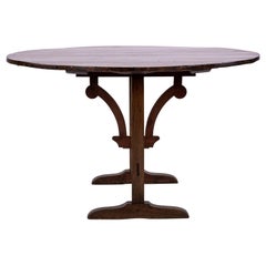 Used 19th Century French Flip Top Wine Table