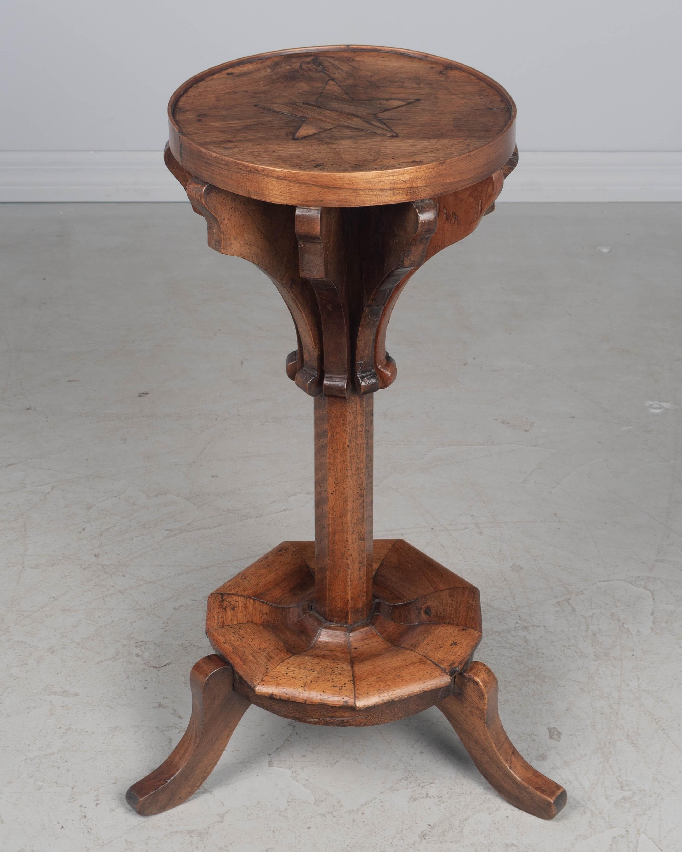 19th Century French Folk Art Accent Table For Sale 1