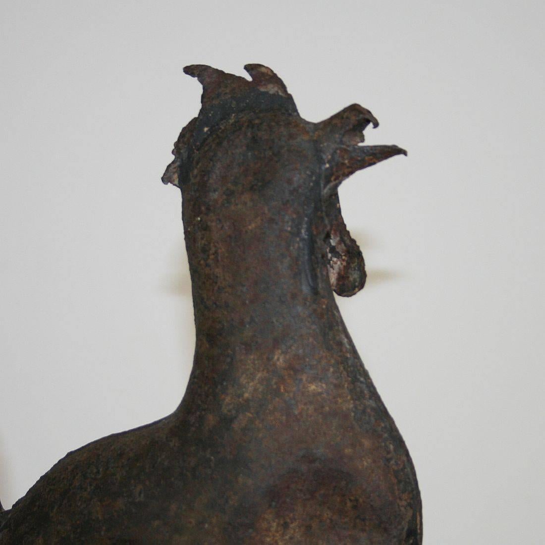 19th Century French Folk Art Iron Rooster Weathervane 8
