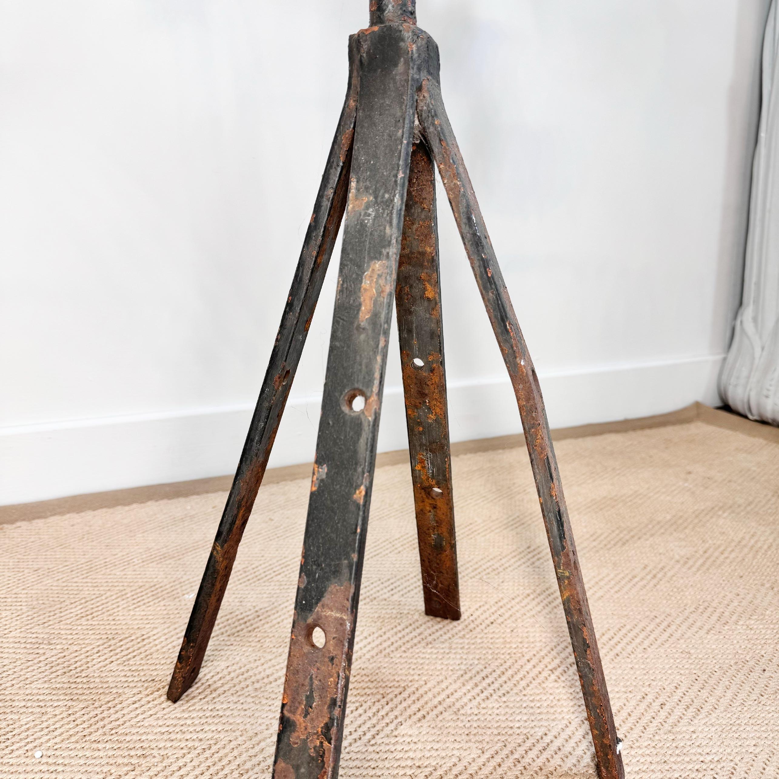 19th Century French Folk Art Iron Vane Hen and Chicks For Sale 6