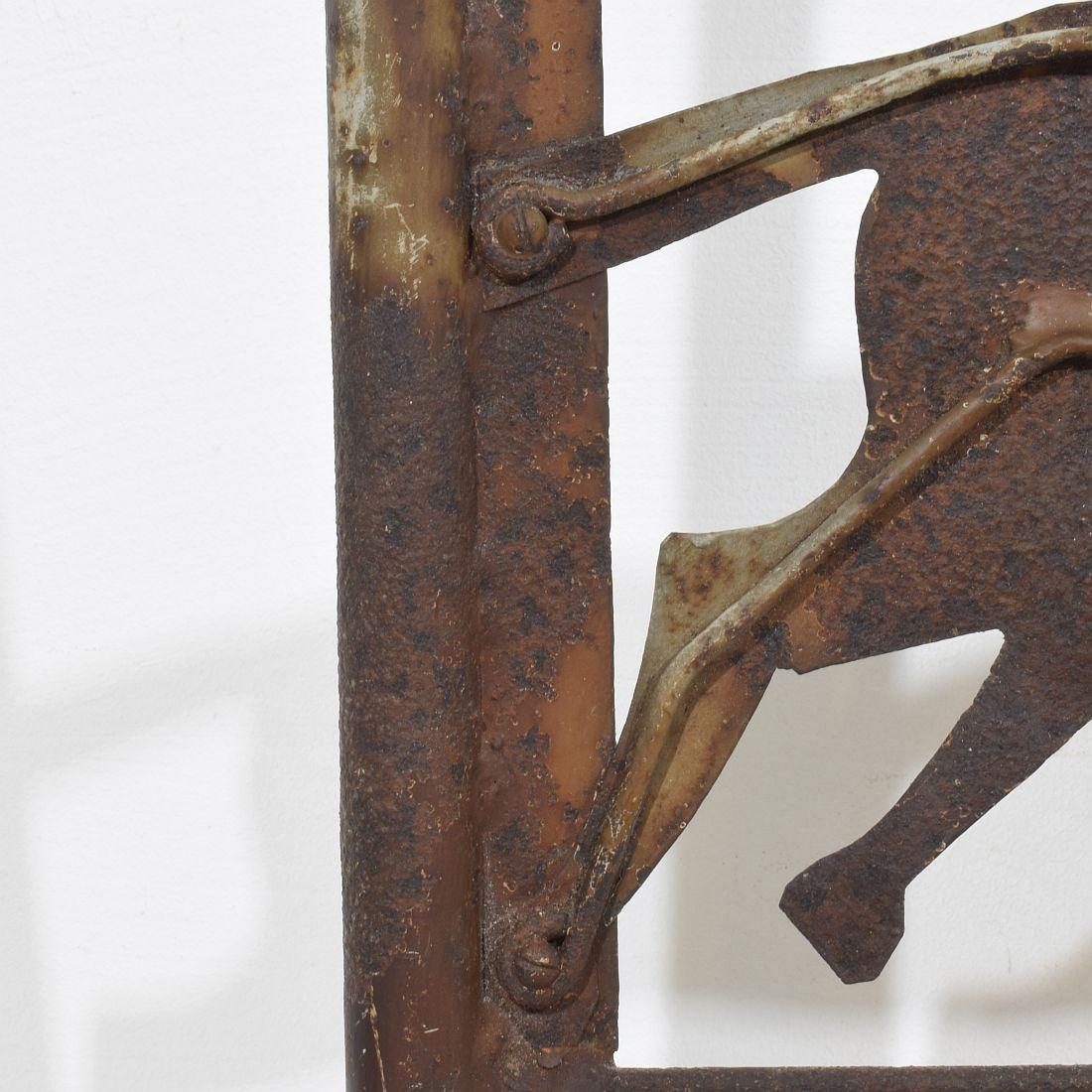 Cavallo di Metal Art del 19° secolo, banderuola per tetto 9
