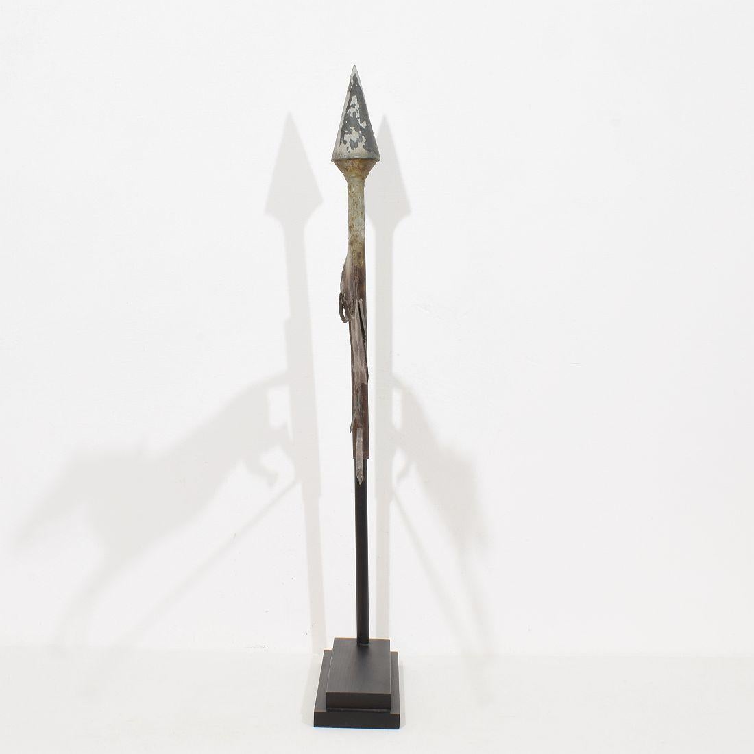 Stile provenzale Cavallo di Metal Art del 19° secolo, banderuola per tetto