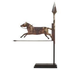 Cavallo di Metal Art del 19° secolo, banderuola per tetto