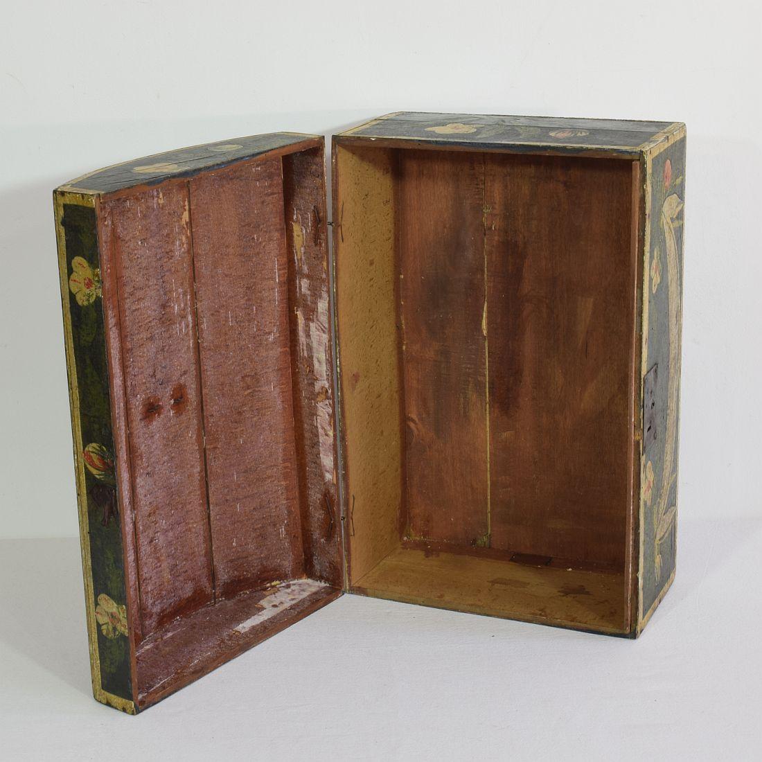 19th Century French Folk Art Wedding Box from Normandy 10