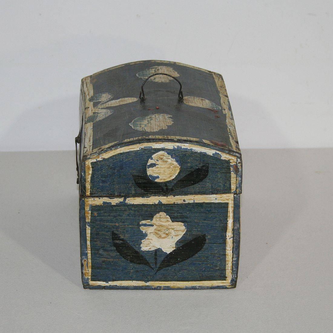 19th Century French Folk Art Wedding Box from Normandy 3