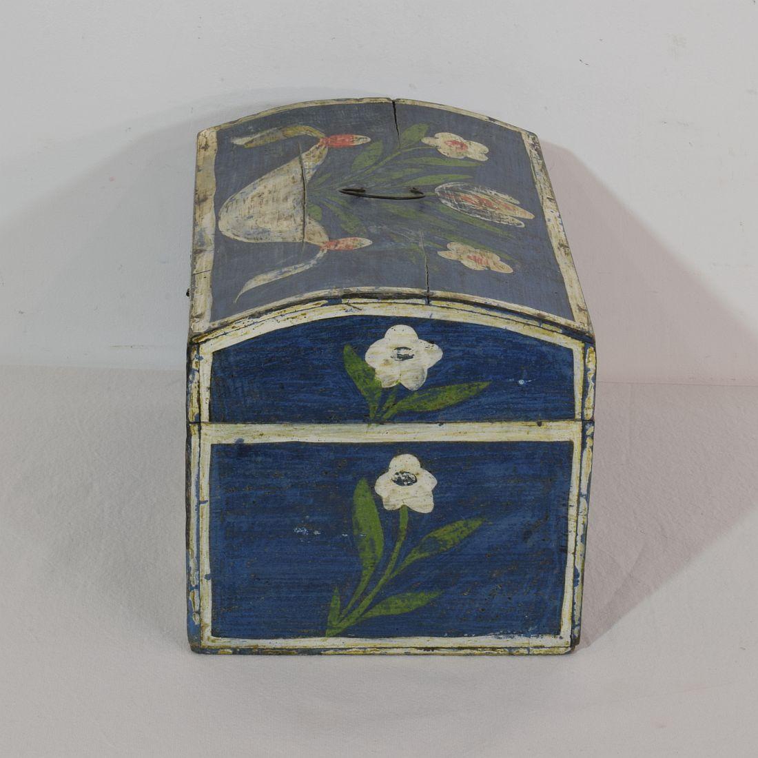19th Century French Folk Art Wedding Box from Normandy 1