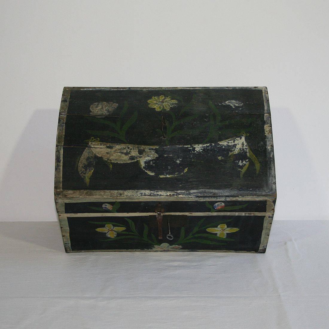 19th Century French Folk Art Wedding Box from Normandy 2