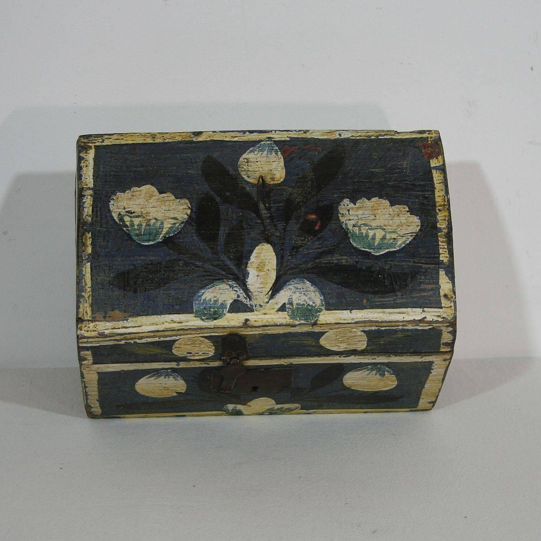 19th Century French Folk Art Wedding Box from Normandy 4