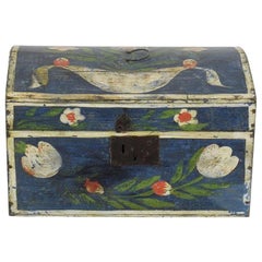 19th Century French Folk Art Wedding Box from Normandy