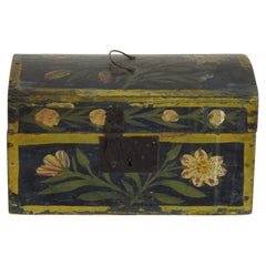 19th Century French Folk Art Wedding Box from Normandy