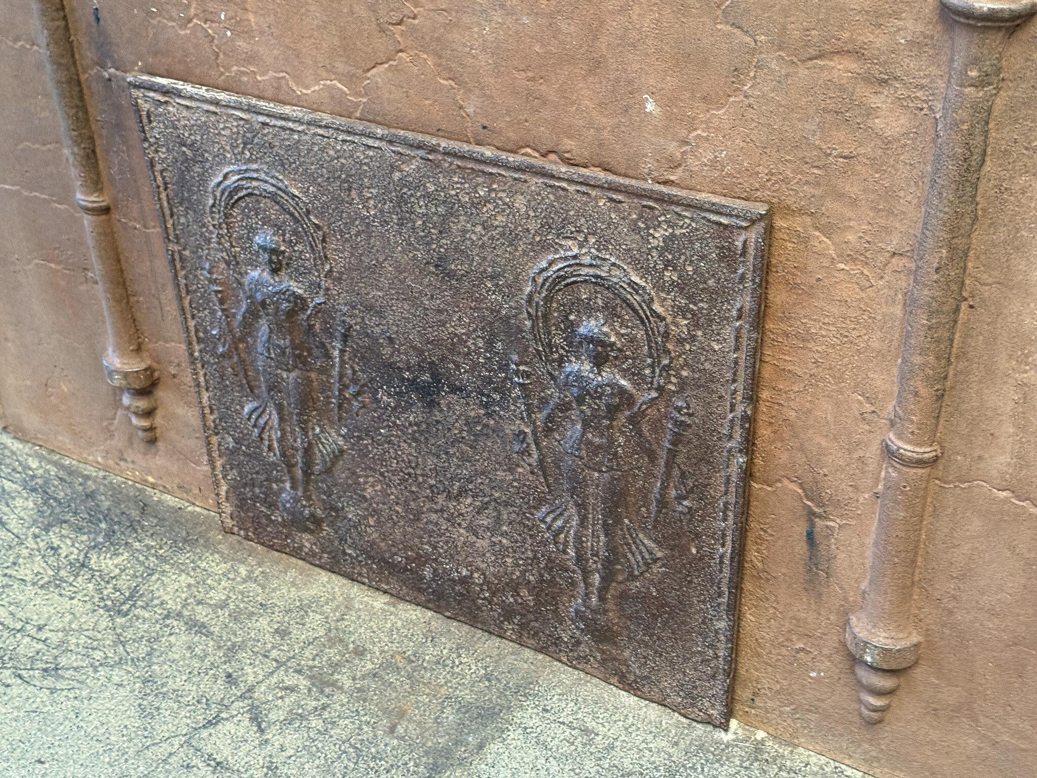 Neoclassical 19th Century French Fortuna Fireback For Sale