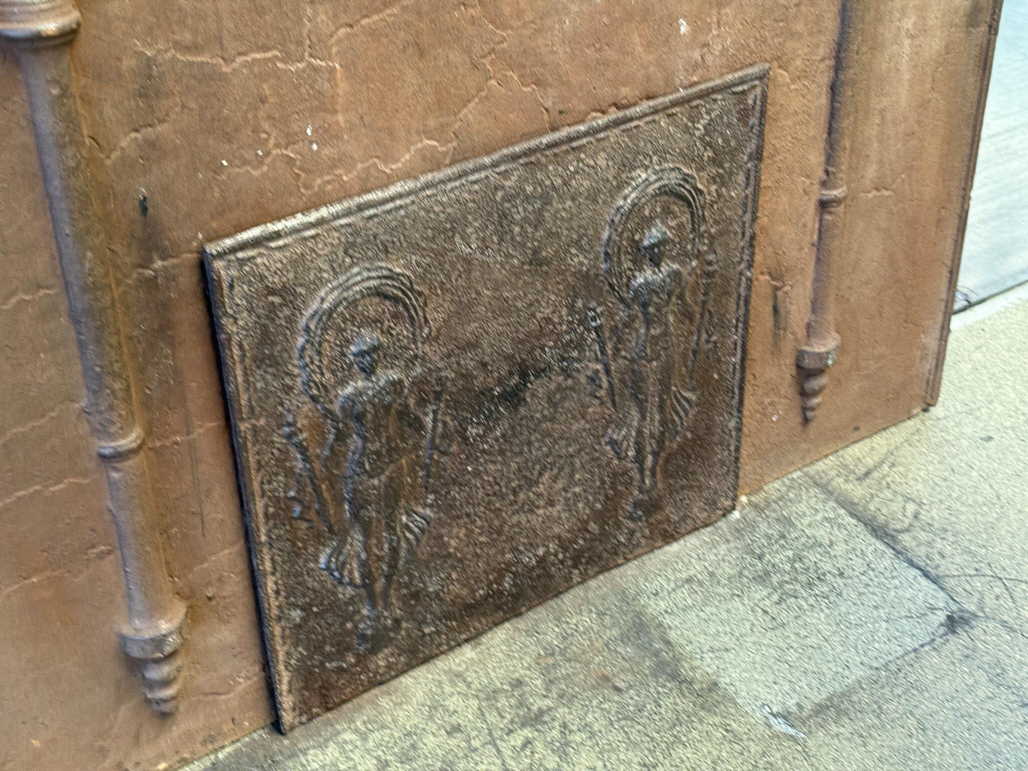 Cast 19th Century French Fortuna Fireback For Sale