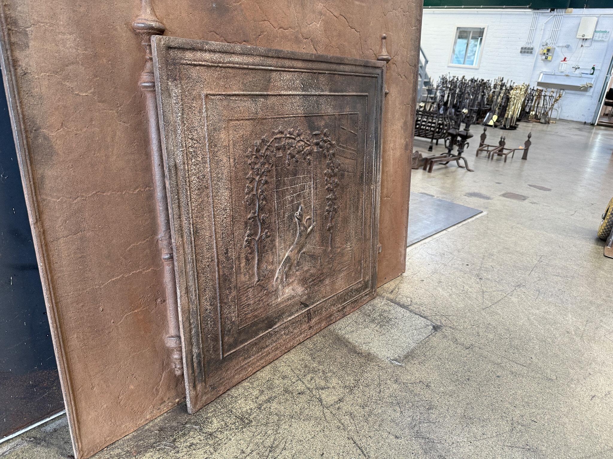 19th Century French 'Fox and the Grapes' Fireback / Backsplash For Sale 4
