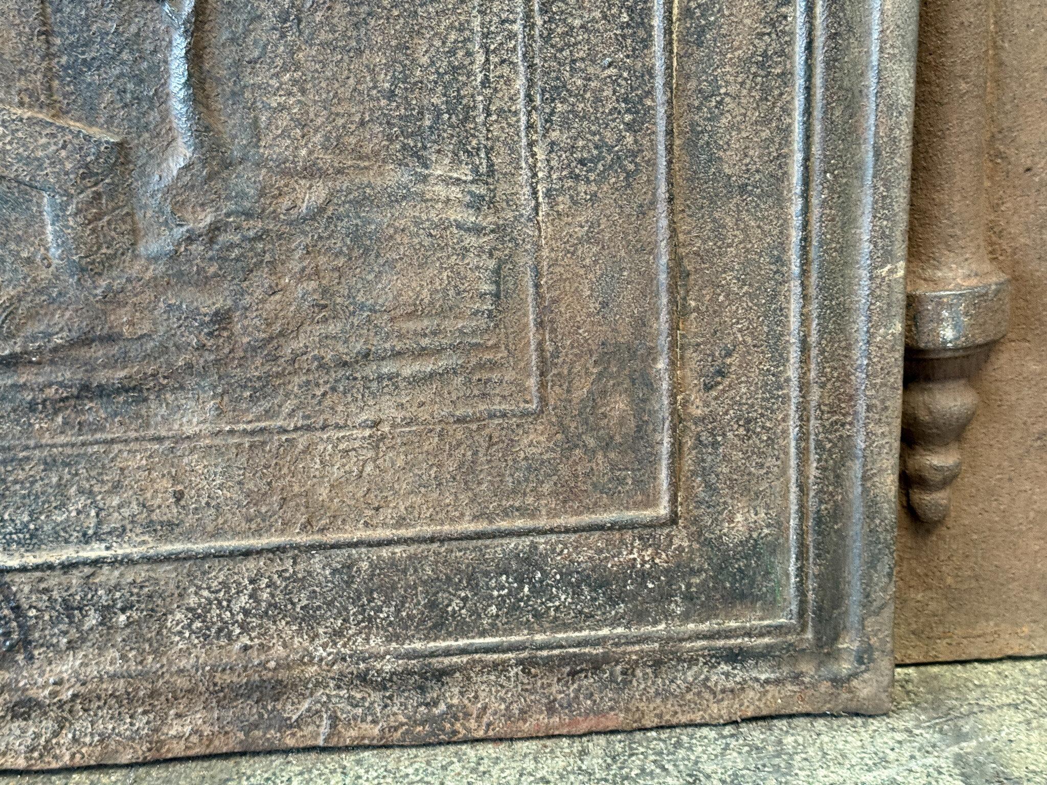 19th Century French 'Fox and the Grapes' Fireback / Backsplash For Sale 1