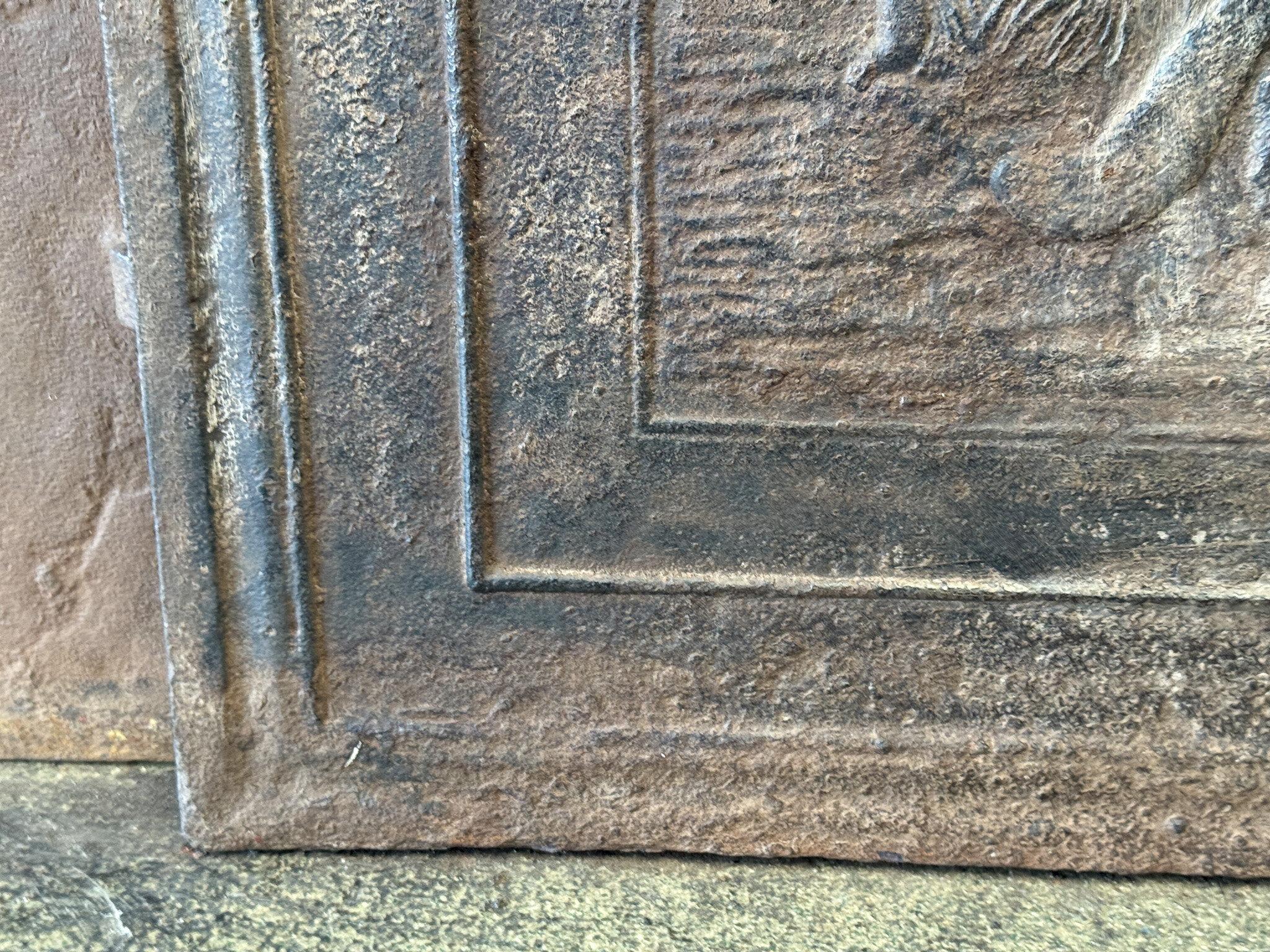 19th Century French 'Fox and the Grapes' Fireback / Backsplash For Sale 2