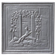 19th Century French 'Fox and the Grapes' Fireback
