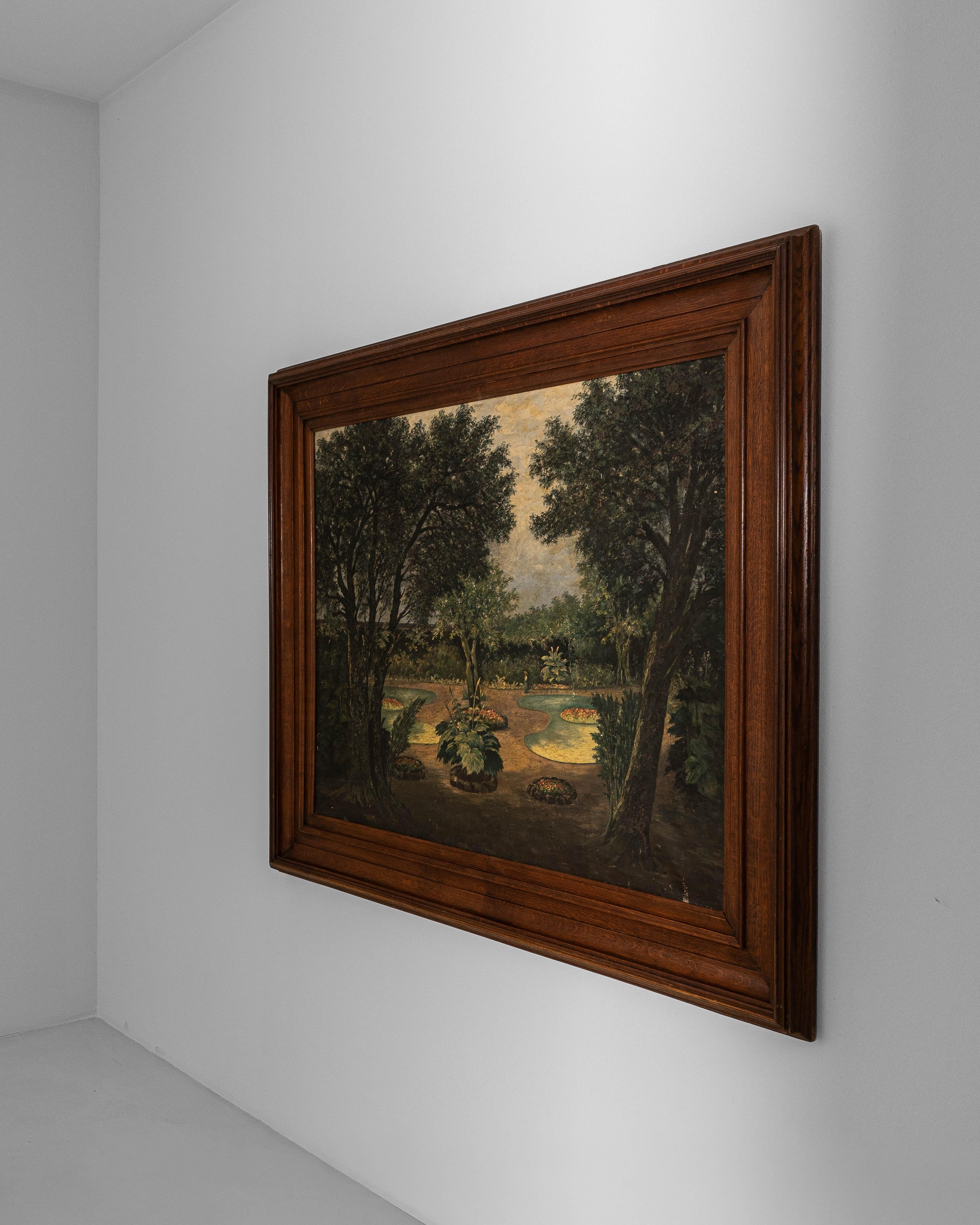 19th Century French Framed Oil on Canvas Painting of Landscape im Angebot 5