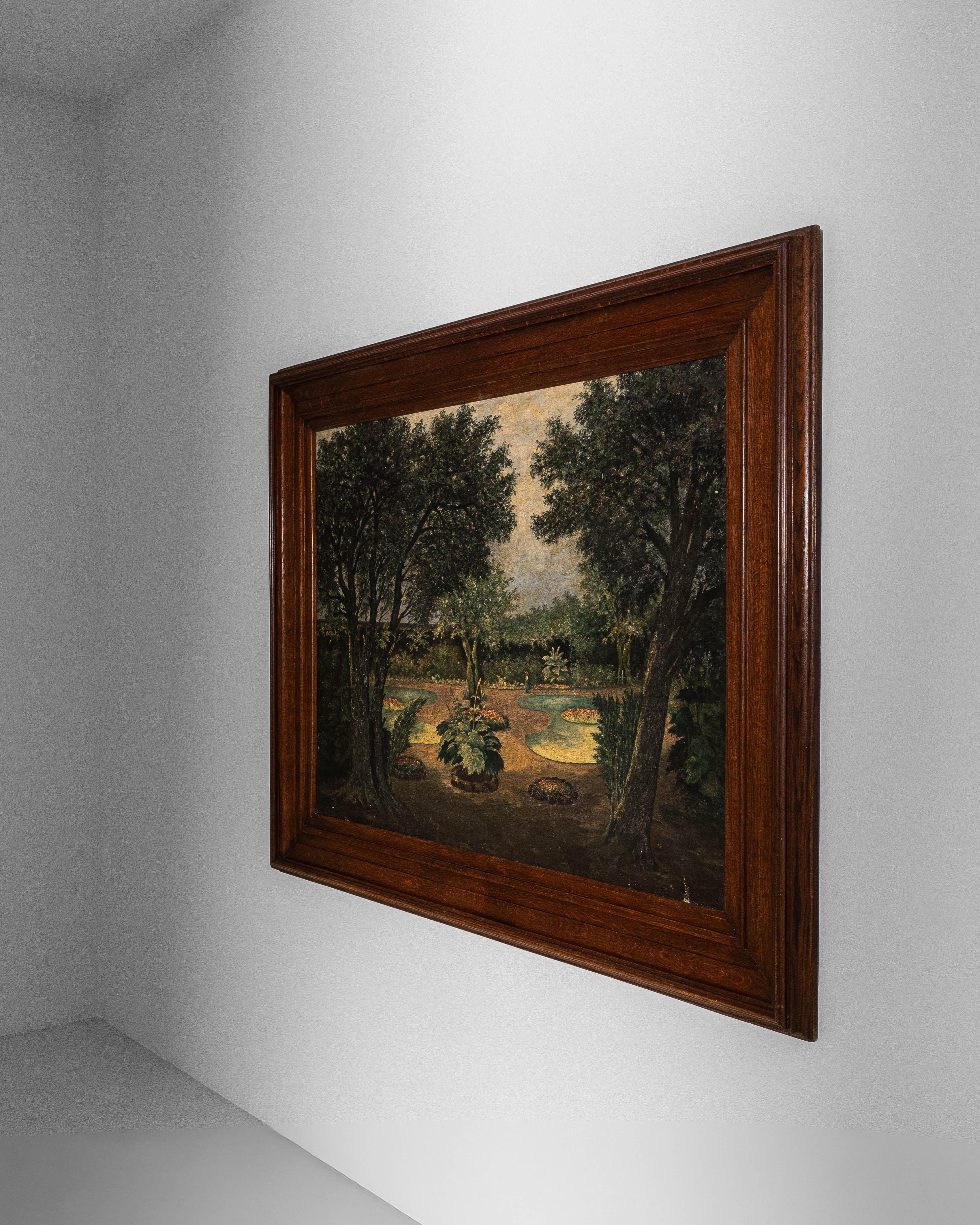 19th Century French Framed Oil on Canvas Painting of Landscape im Angebot 6