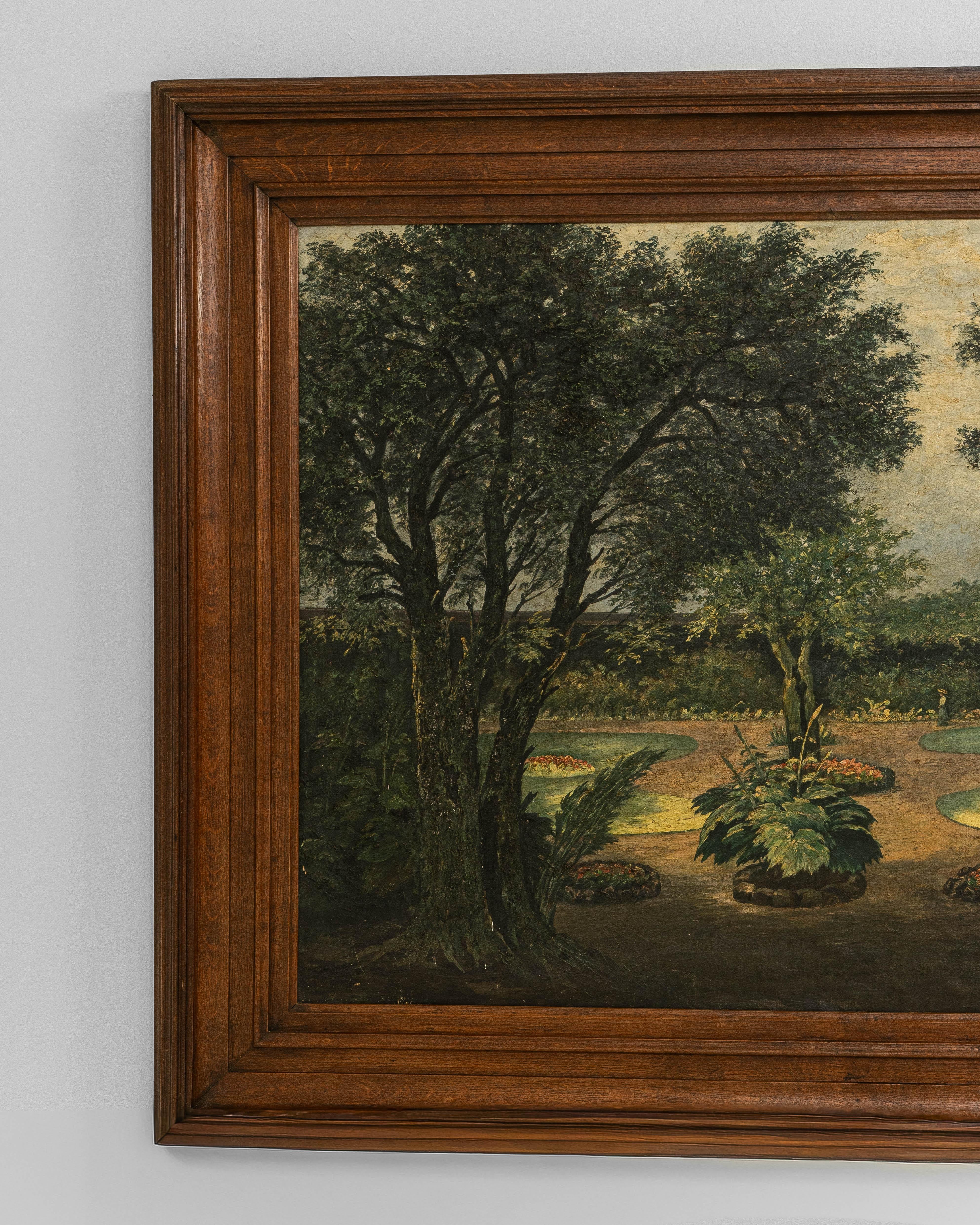 19th Century French Framed Oil on Canvas Painting of Landscape im Zustand „Gut“ im Angebot in High Point, NC