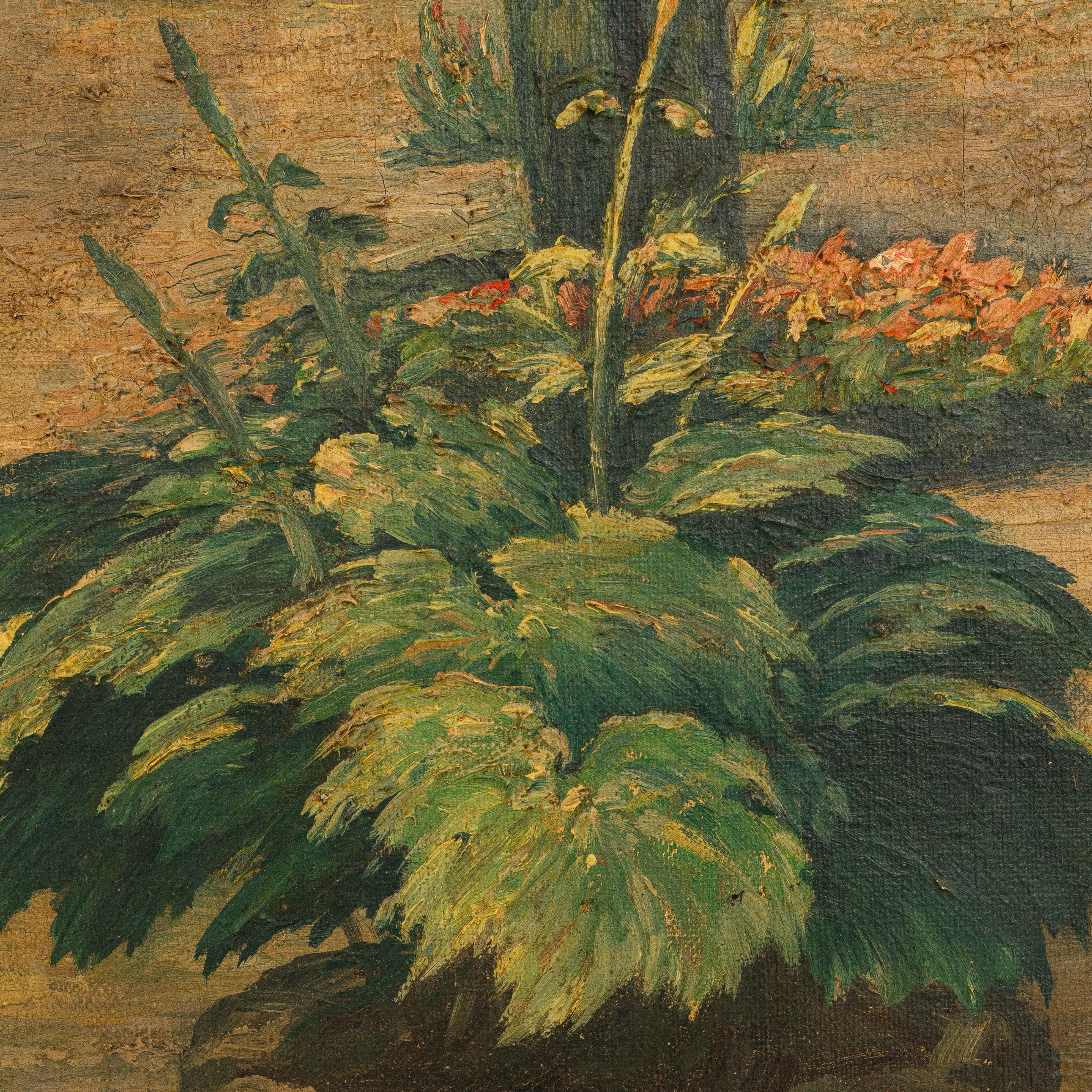 19th Century French Framed Oil on Canvas Painting of Landscape im Angebot 3